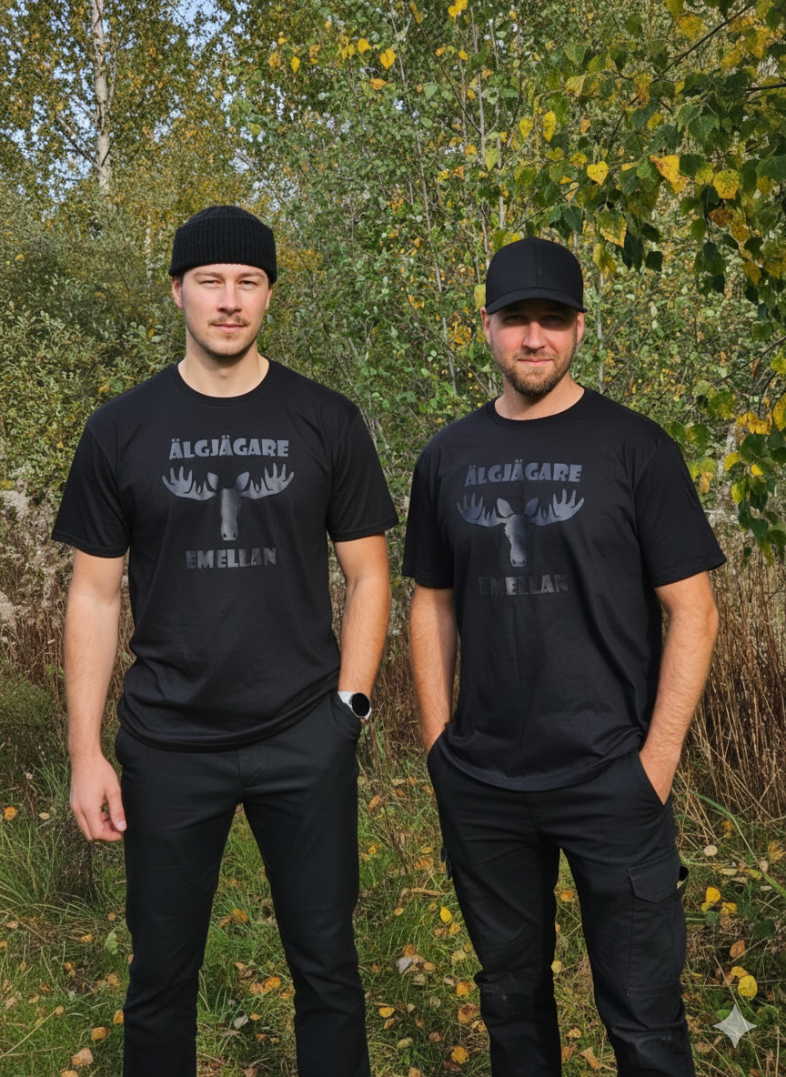 T-Shirt "Svart på svart"